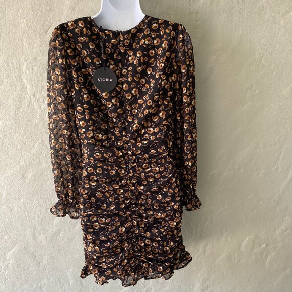 STORIA MULTI COLOR MINI DRESS SZ M NWT - Picture 6 of 9